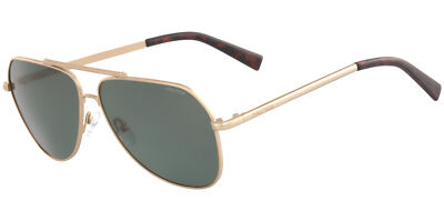 Nautica Polarized Men's Matte Gold-Tone Navigator Sunglasses N4636SP 712 