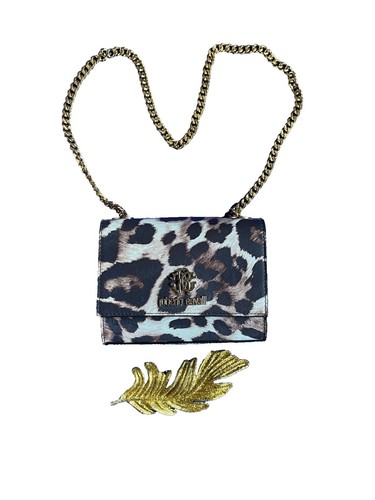 Class By Roberto Cavalli Snake-Embossed Leather & Faux Fur  display picture 2