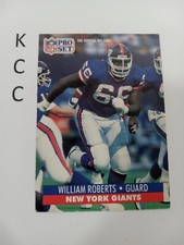 1991 Pro Set - #600 William Roberts New York Giants
