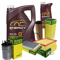 Mann Inspektionspaket 6L Mannol Energy 5W-30 FüR Audi A6 Avant 2.5 TDI Quattro