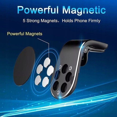 SUPPORTO MAGNETICO PER AUTO BOCCHETTE ARIA PORTA TELEFONO CELLULARE SMARTPHONE - Foto 4 di 8