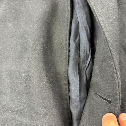 APC Rue Madame Paris trench Coat men XL blue Cashmere wool preppy flap Old Money - Picture 11 of 11