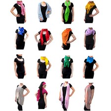 Tuch Schal Chiffon Stola Fashion Outfit Damen Tücher Abendkleid Überwurf 