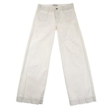 James Jeans Wide-Leg White Jeans Womens 30 Made in USA