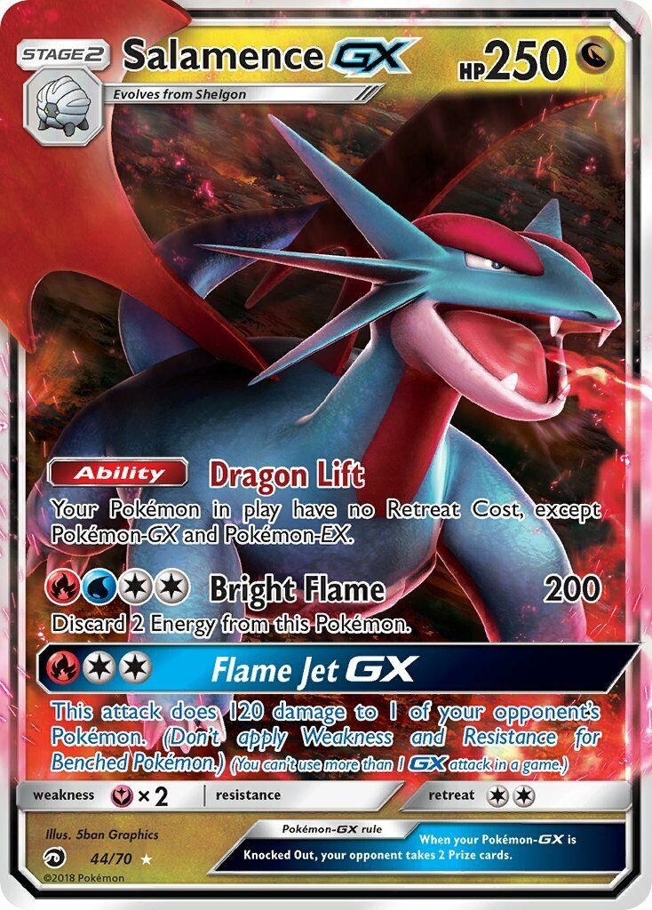 Pokémon TCG: Salamence GX (44/70) - SM7.5 Dragões Soberanos