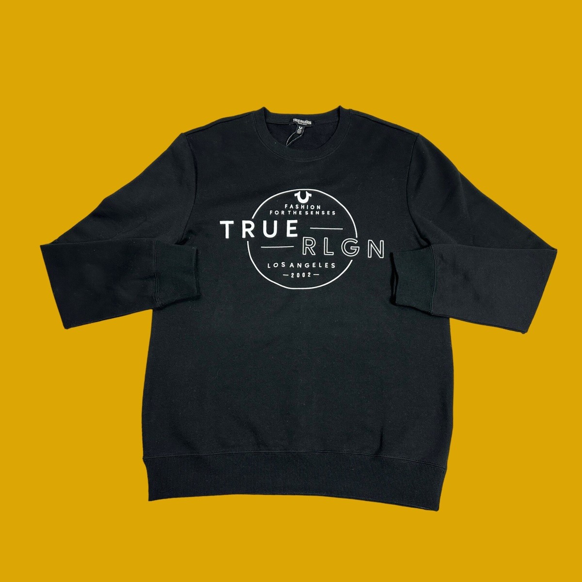 True Religion Men Size Medium Fashion For The Senses Logo Black