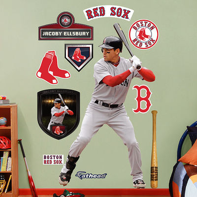 JACOBY ELLSBURY Red Sox 3'9''X6'5'' FATHEAD REAL BIG Lifesize wall graphics +extra