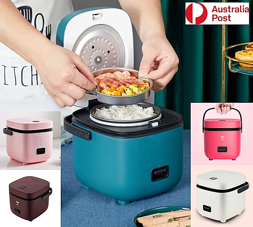 Electric Rice Cooker 1.2L Portable Mini Small Rice Cook 5Colours