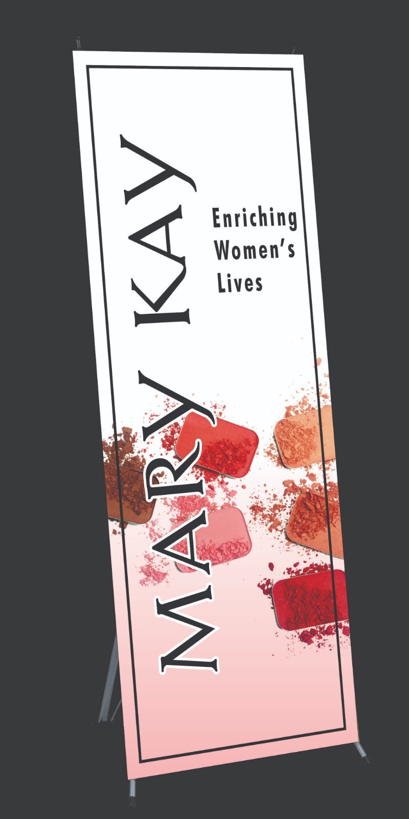 Mary Kay banner ll with stand 24"x 63" vertical! Great Price! Generic