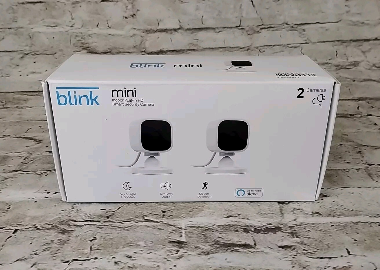 Blink Mini Indoor Plug-In HD Smart Security Camera - Pack of 2