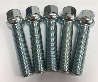 ALUFELGENSCHRAUBEN M14X1,5 X5 RADIUS BIMECC 60mm GEWINDE FÜR AUDI Q2 Q3 Q5 Q7