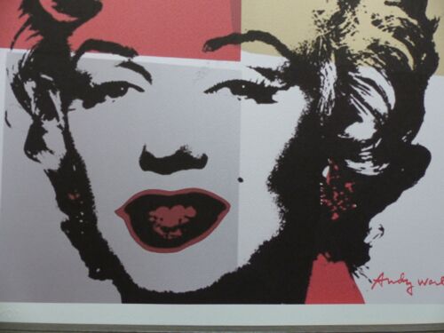 ANDY WARHOL "Marilyn Monroe" Lithographie limitiert, 50x50 cm im Holz Rahmen - Bild 4 von 5