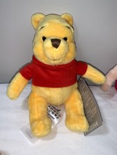 Disney Pooh Bear From Winnie The Pooh,Soft Plush 9 Mini Bean Bag New With Tags