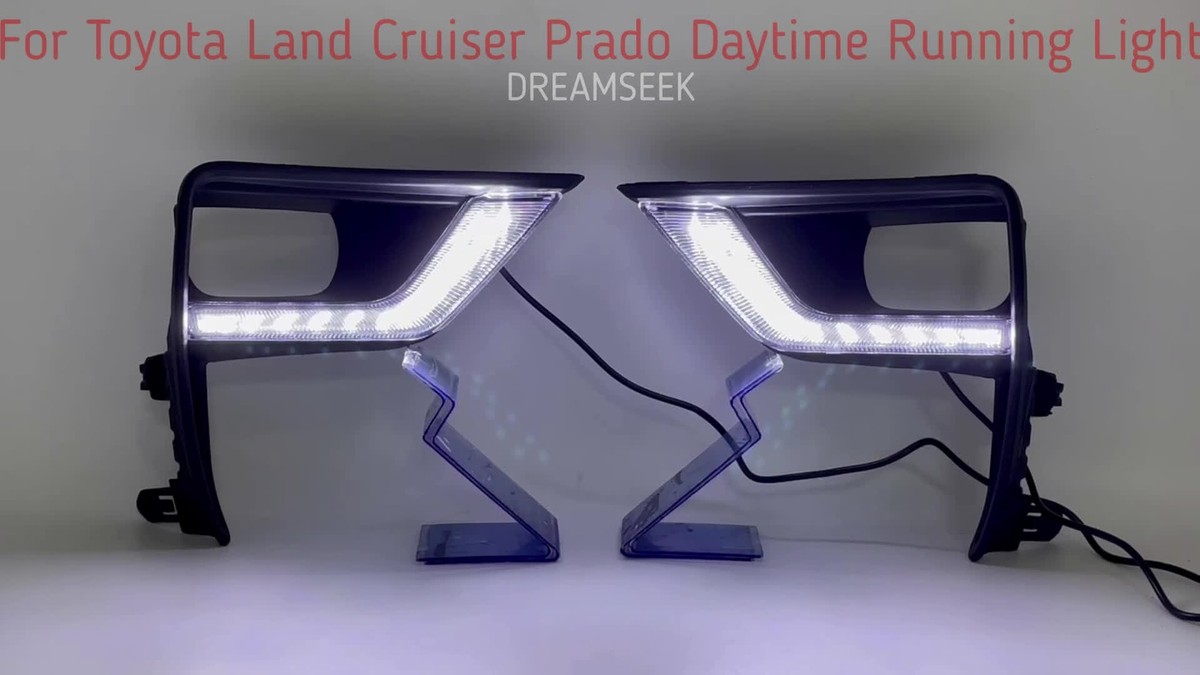LED Daytime Running Light DRL for Toyota Land Cruiser Prado 18-19