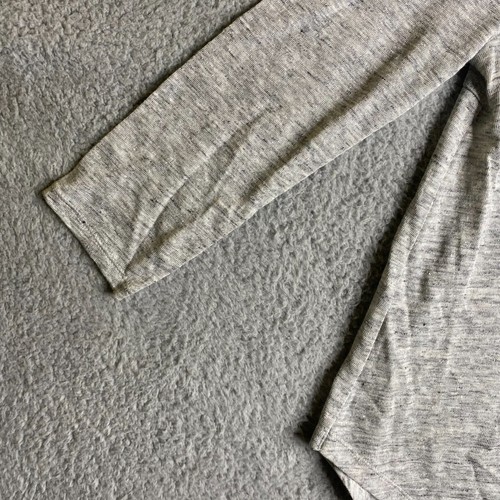 Athleta Zephyr Heathered Top Womens XXS Gray 3/4 Sleeves V-neck 100% Linen NWT - Picture 6 of 13
