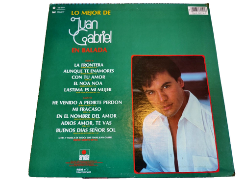 Juan Gabriel Lp Vinyl "Lo Mejor De En Balada" Original 1984 RCA Records - Picture 2 of 6