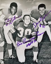 MN. VIKINGS GREATS DAVE OSBORN, BILL BROWN & CLINT JONES  B/W 8x10  (RARE) W/COA