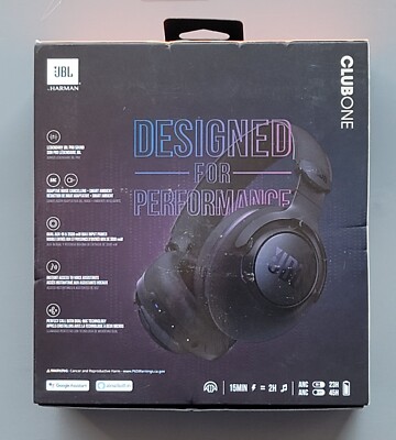 JBL Club ONE Black Wireless Noise Cancelling Over-the-Ear