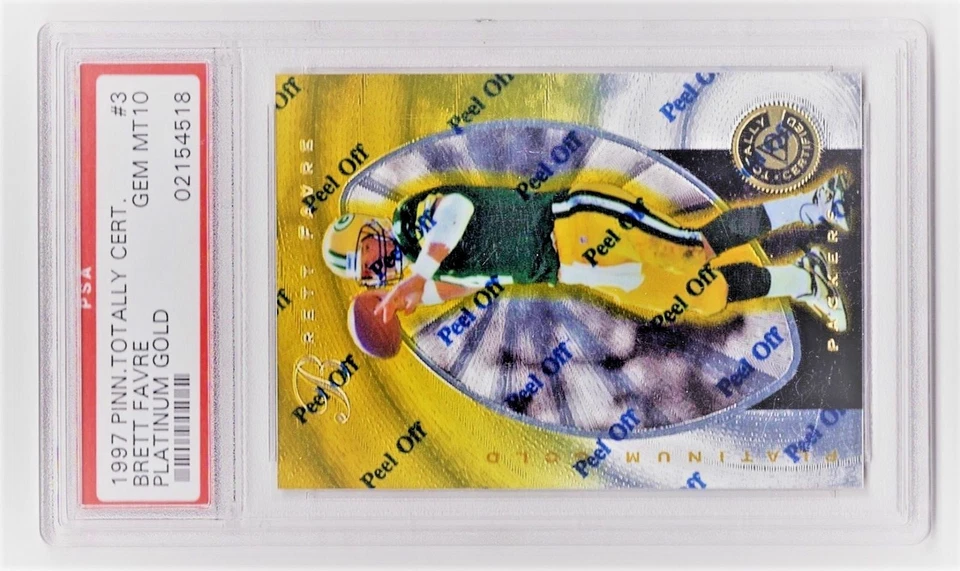 Футболка Brett Favre 1997 полностью сертифицированная ПЛАТИНОВАЯ ЗОЛОТАЯ 4/30 NO PSA 10 💎 - Изображение 3 из 3