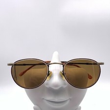 Vintage Advantage Eyewear SAV86 Brown Gold Metal Oval Sunglasses FRAMES ONLY