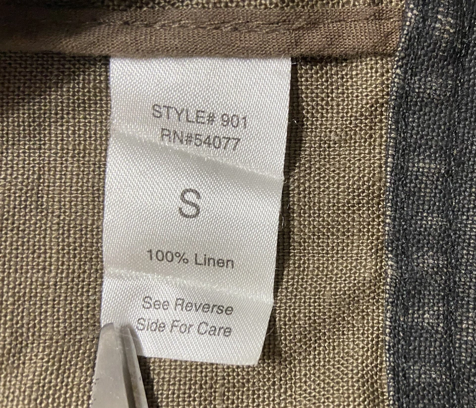 Chaqueta de moto Cabi con volantes de lino encerado talla pequeña ligera carbón Foto 3 de 4