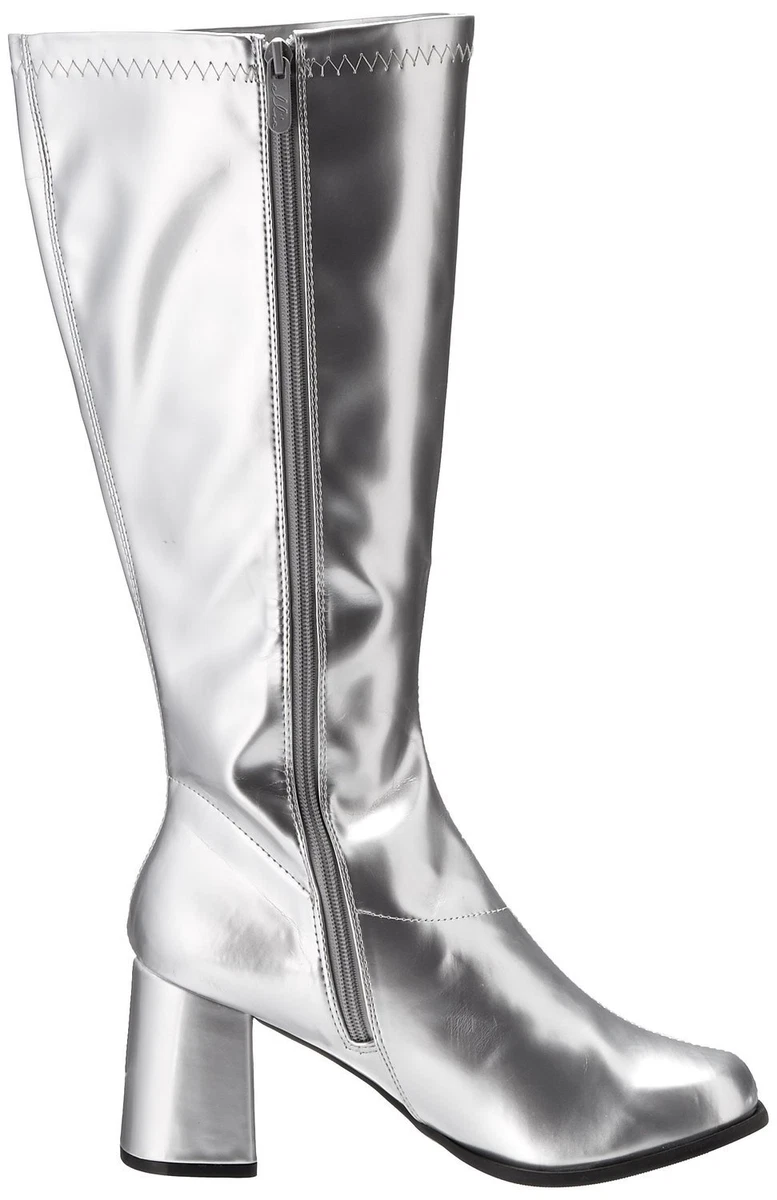 Metallic hotsell gogo boots