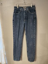Guess High Waist Tapered Leg Jeans Women's Sz 26x31 Vintage Made In USA Denim