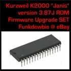 Kurzweil K2000 "Janis" OS Version 3.87J ROM Firmware Upgrade KIT Update EPROM
