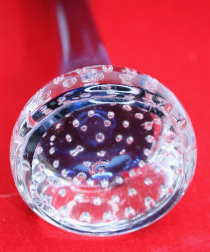 Blue Glass Vase Bullicante Bubble Scandinavian Aseda Glasbruk Jack in Pulpit - Picture 8 of 12