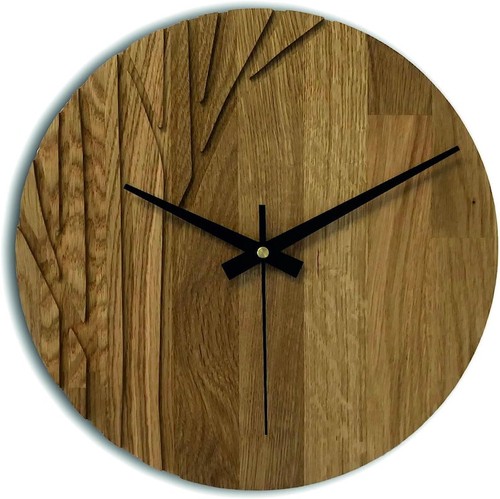 Antique Solid Natural Modern Minimalist Tree Unique Wooden Clock Modern Designer - 第 1/7 張圖片