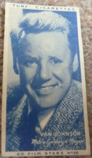 TURF CIGARETTE CARDS  - 50 FILM STARS - #20 VAN JOHNSON