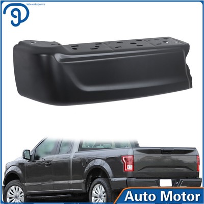 For 2021-2023 Ford F-150 Left Side Rear Bumper End Matta Black W/O Sensor Hole