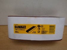 Image of DeWALT DT3672 10 x 100mm X 610mm SANDER SANDING BELTS 80GRIT MAKITA ETC