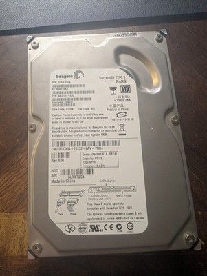 Seagate Barracuda 80GB (7200.9) 7200 RPM SATA II 3.5'' Internal Desktop HDD