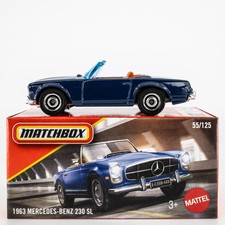2026 Matchbox Power Grabs 55 1963 Mercedes-benz 230 Sl Medium Blue Fsb