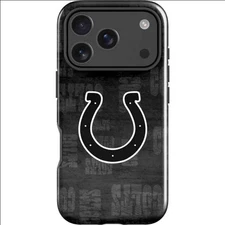 NFL Indianapolis Colts Black & White iPhone 13 - 17 Pro Max Impact Case