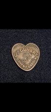 George Gunary Market Token Covent Garden Coin 5 Shilling Heart Rare