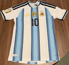 Messi Argentina Adidas Authentic Home Jersey w/ World Cup Patch 2026 SIZE SMALL