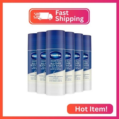 Vaseline All Over Body Balm Jelly Stick, Travel Size   Chafing Stick, Lotion for