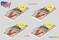 Victor Easy Set Wood/Plastic Mouse Trap (4-Count)