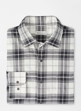 Peter Miller Whitecliff Cotton Sport Shirt in Winter Ivory - Size: XXL