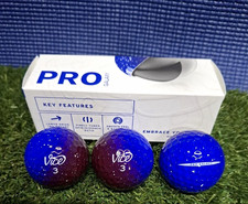 Vice Pro Galaxy Golf Balls 3 Piece Construction Blue Purple For Golf