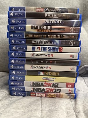 Square Enix Sony EA Capcom PS4 Game Lot Marvel Avengers Battlefield NBA 2K More