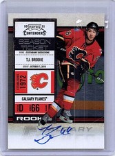 2010-11 Panini Playoff Contenders - Rookie Ticket T.J. Brodie #123 (AU, RC)