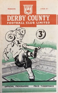 Derby County v West Bromwich Albion F A Cup 3rd round 1950/51