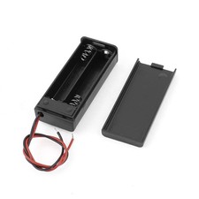 Plastic Batteries Holder Case Box ON/OFF Switch w Cover for 2 x 1.5V AAA Battery