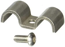 Helix 11099 3/8 Stainless Steel Double Line Clamp, 12 Pack