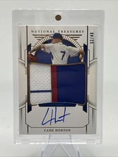 2024 National Treasures Cade Horton Prospect Material Patch Gold Auto #/49