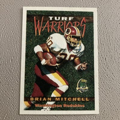BRIAN MITCHELL 1996 Topps Turf Warriors SP Rare 90s Card #TW4 - Redskins