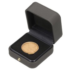 Coin Display Box, Coin Presentation Display Box Fit 35mm Coin, Gray